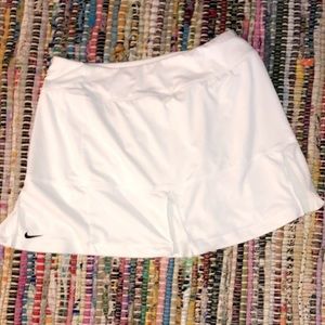 Pleated White tennis skirt